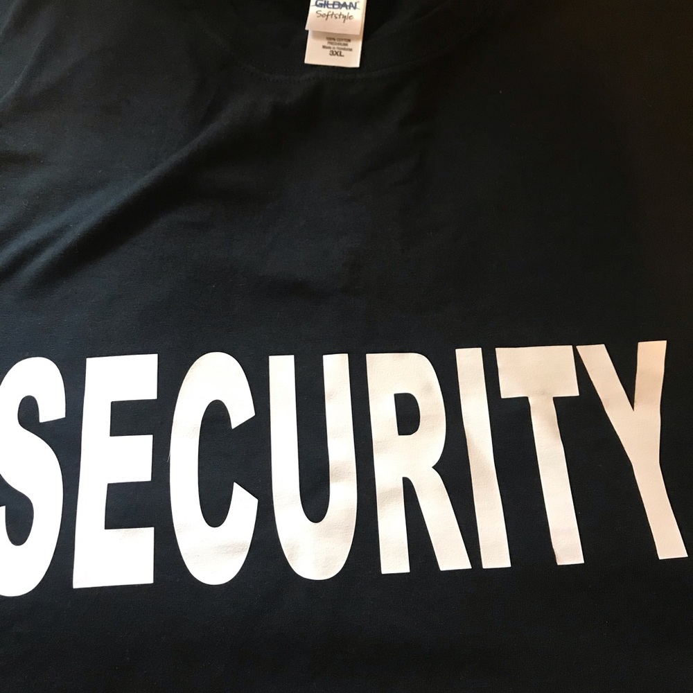 Black Security Tee